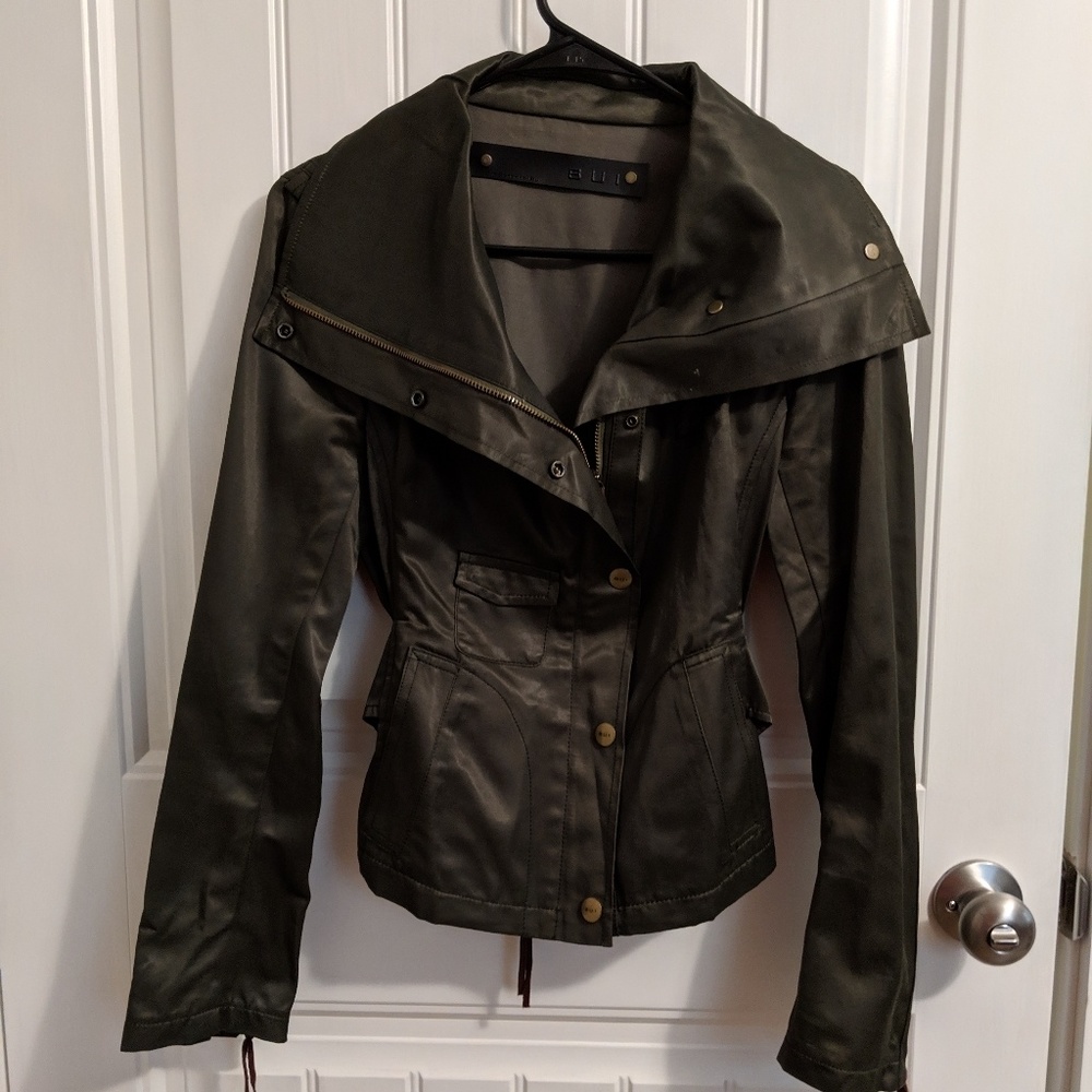 Silk like moto jacket